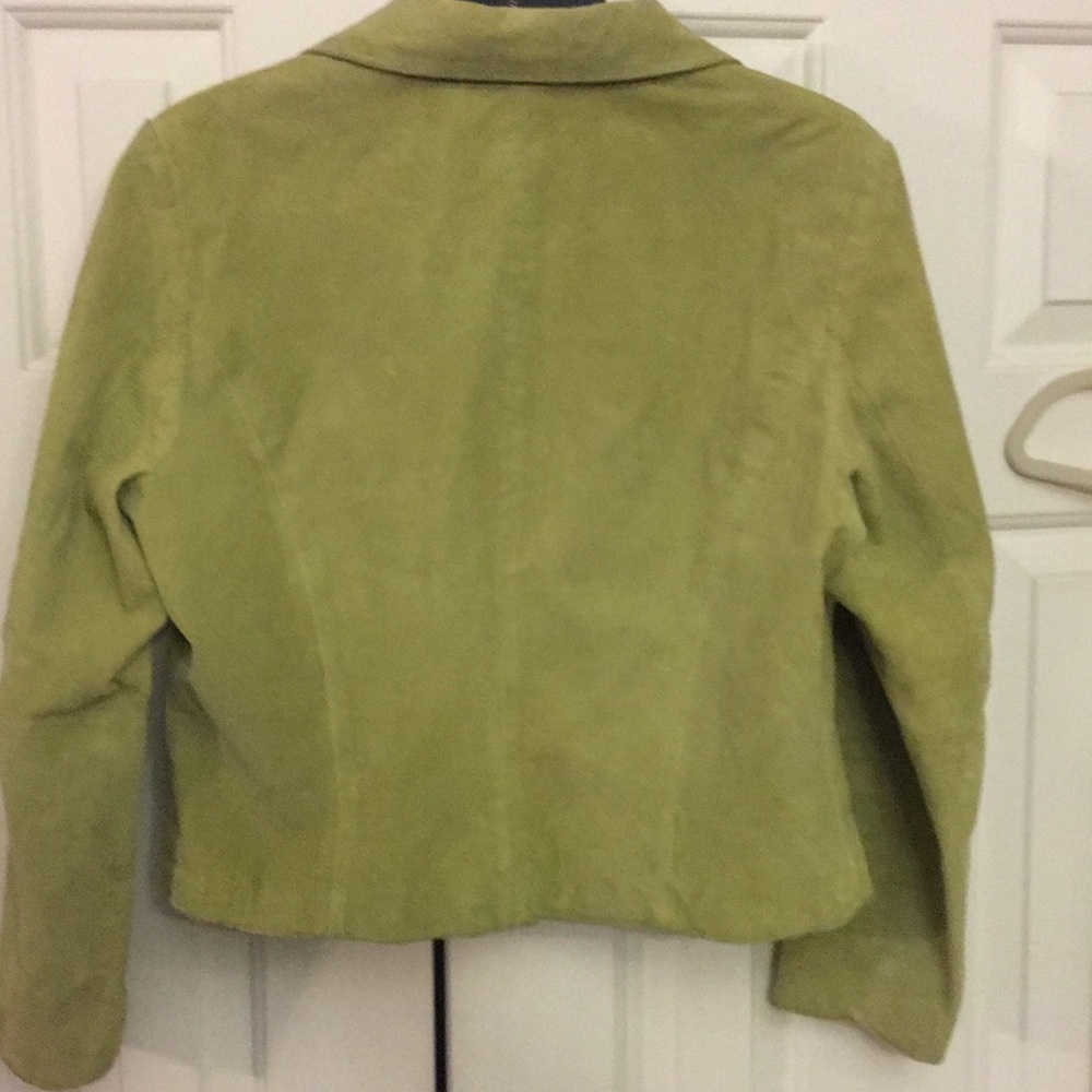 Coldwater Creek Olive Green Suede Jacket - Picture 6 of 6